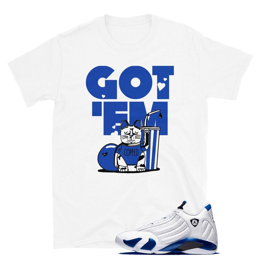 Copped Gotem Tee Jordan 14 Hyper Royal Unisex