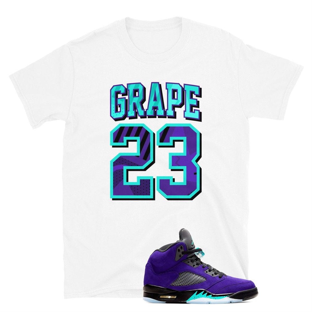 Grape 23 Tee Jordan 5 Retro Purple Grape Unisex