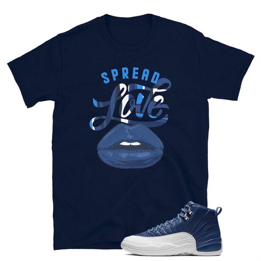 Spread Love Tee Jordan 12 Retro Indigo Unisex