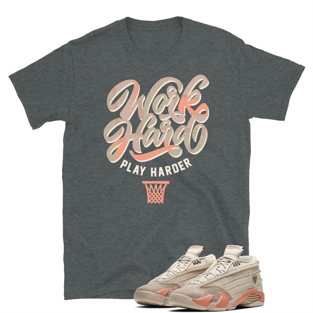 Work Hard Play Harder Tee Jordan 14 Clot Unisex