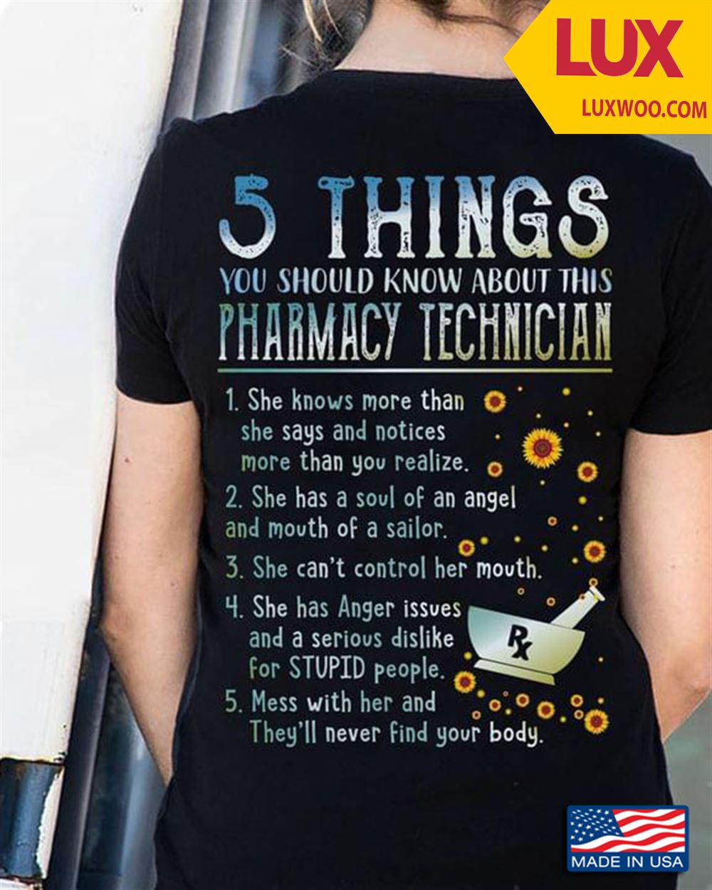 5 Things You Should Know About This Pharmacy Technician She Knows More Than She Says And Notices Tshirt Size Up To 5xl