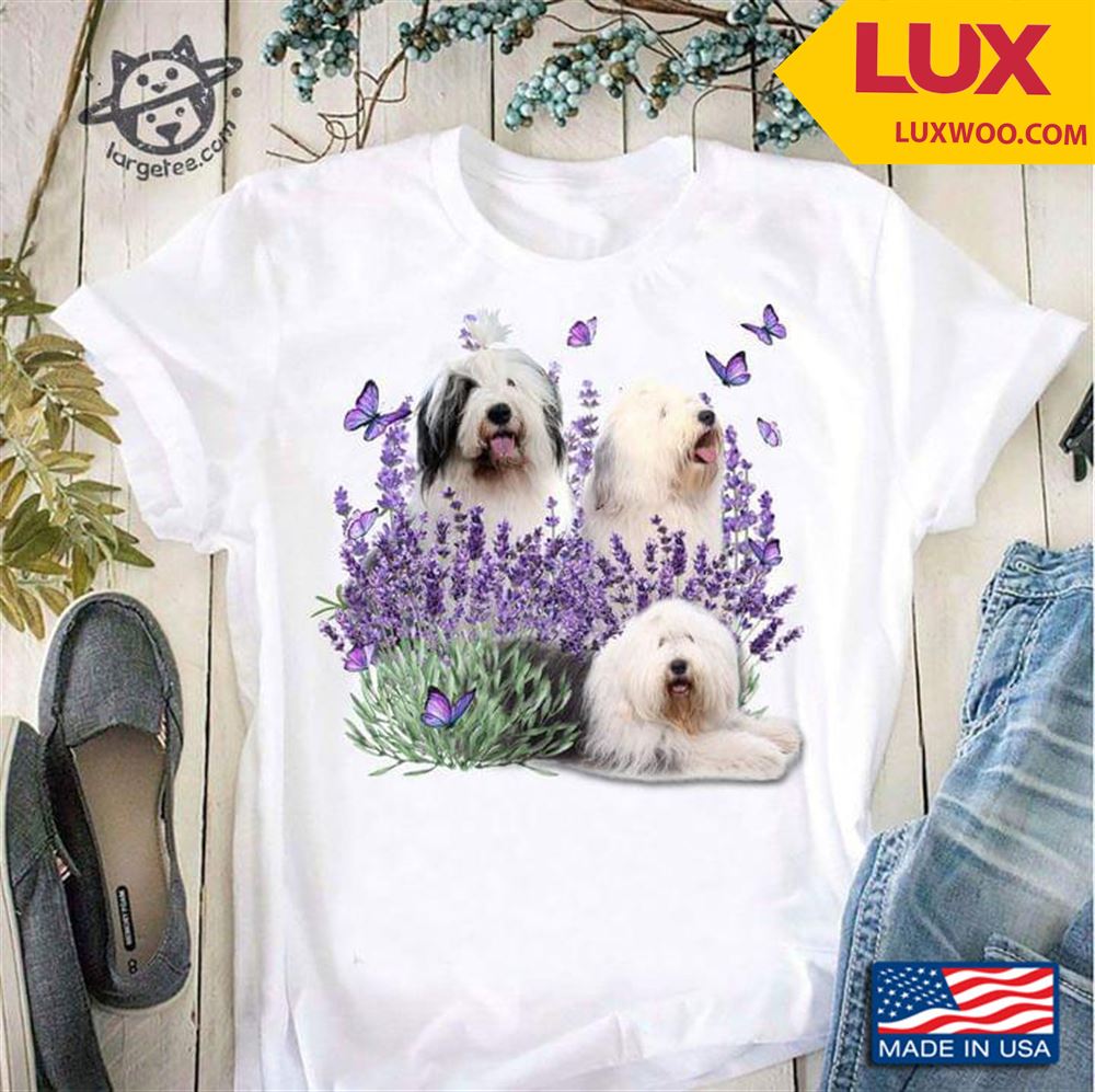 Kyi-leo Dogs Butterflies And Lavender Tshirt Size Up To 5xl