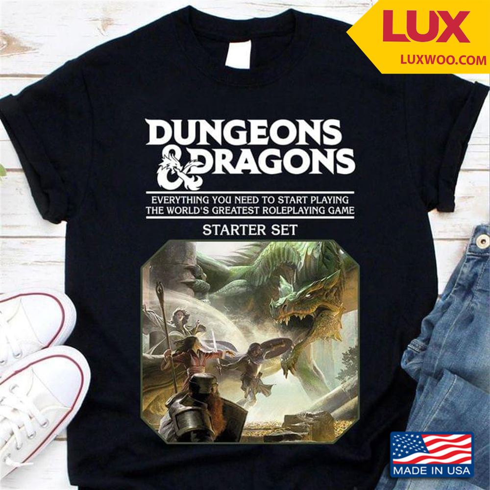 Dungeons And Dragons Everything You Need To Start Playing The Worlds Greatest Roleplaying Game Tshirt Size Up To 5xl