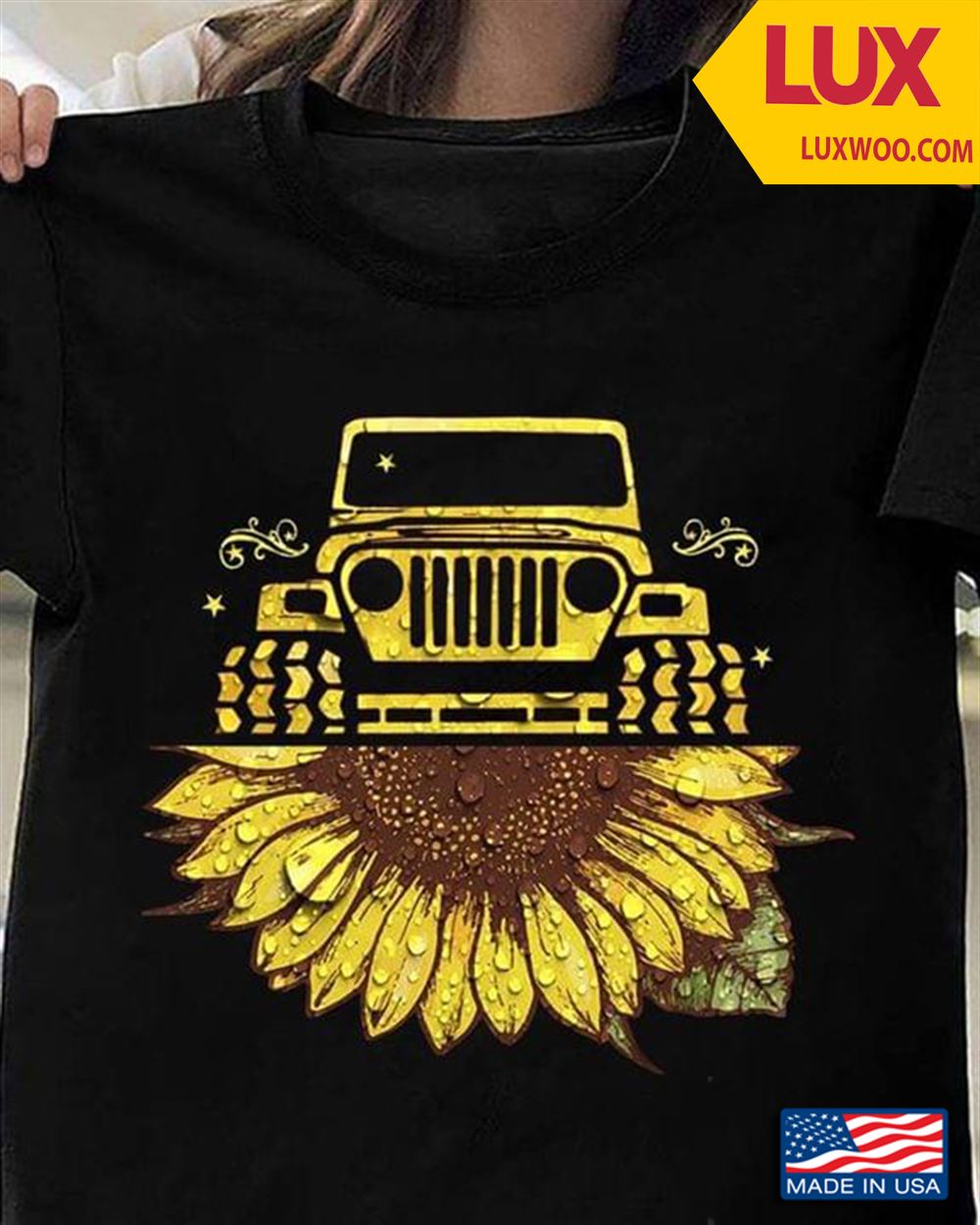Jeep And Sunflower Shirt Size Up To 5xl