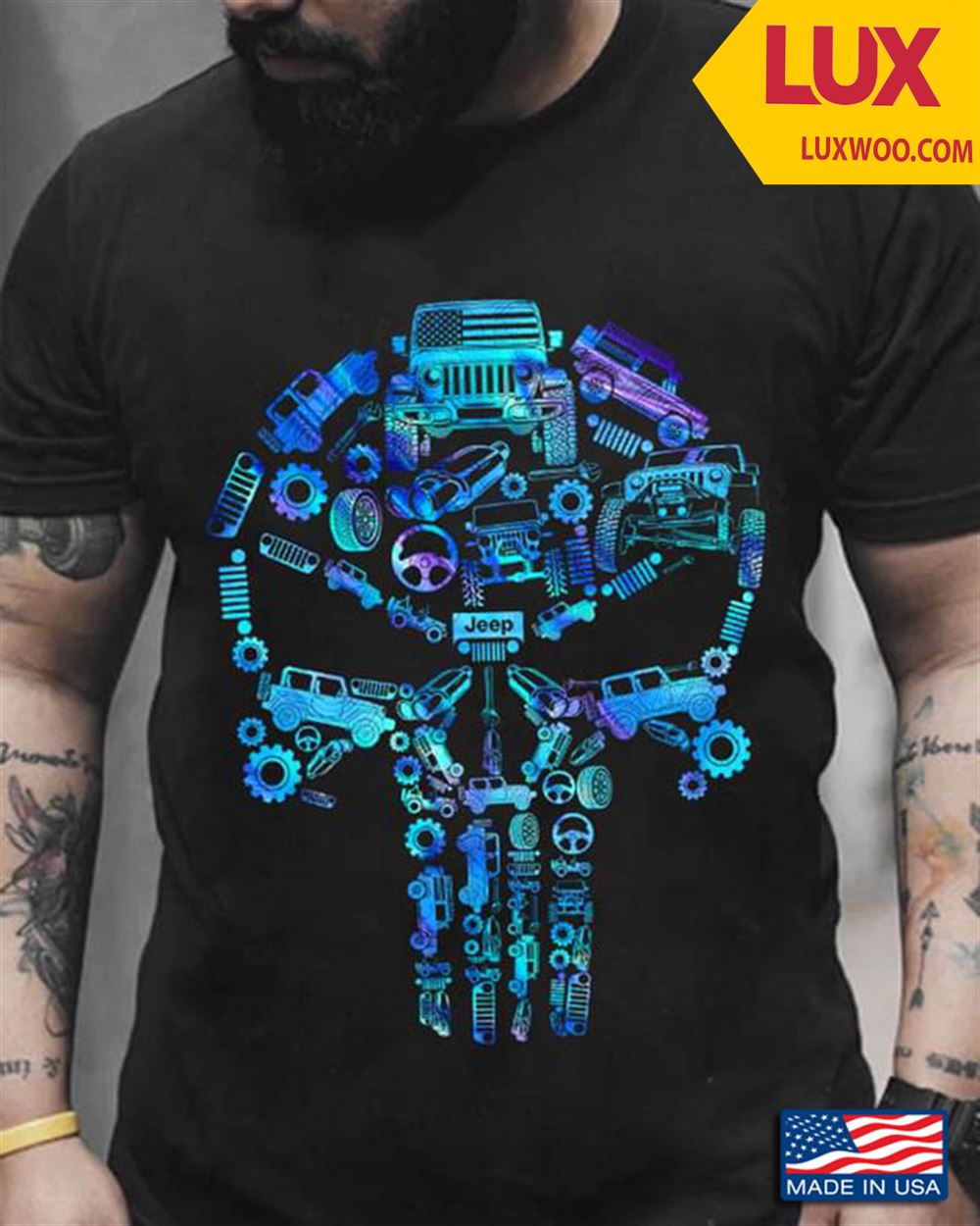 Jeep The Punisher Skull Tshirt Size Up To 5xl