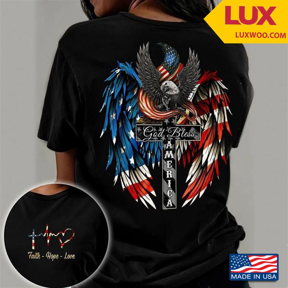 God Bless America Eagle Shirt Size Up To 5xl