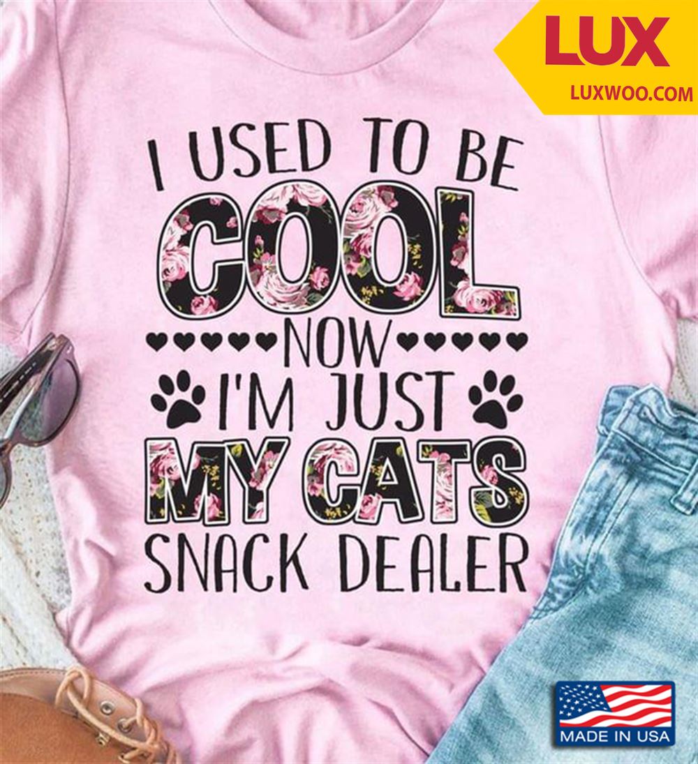 I Used To Be Cool Now Im Just My Cats Snack Dealer Tshirt Size Up To 5xl