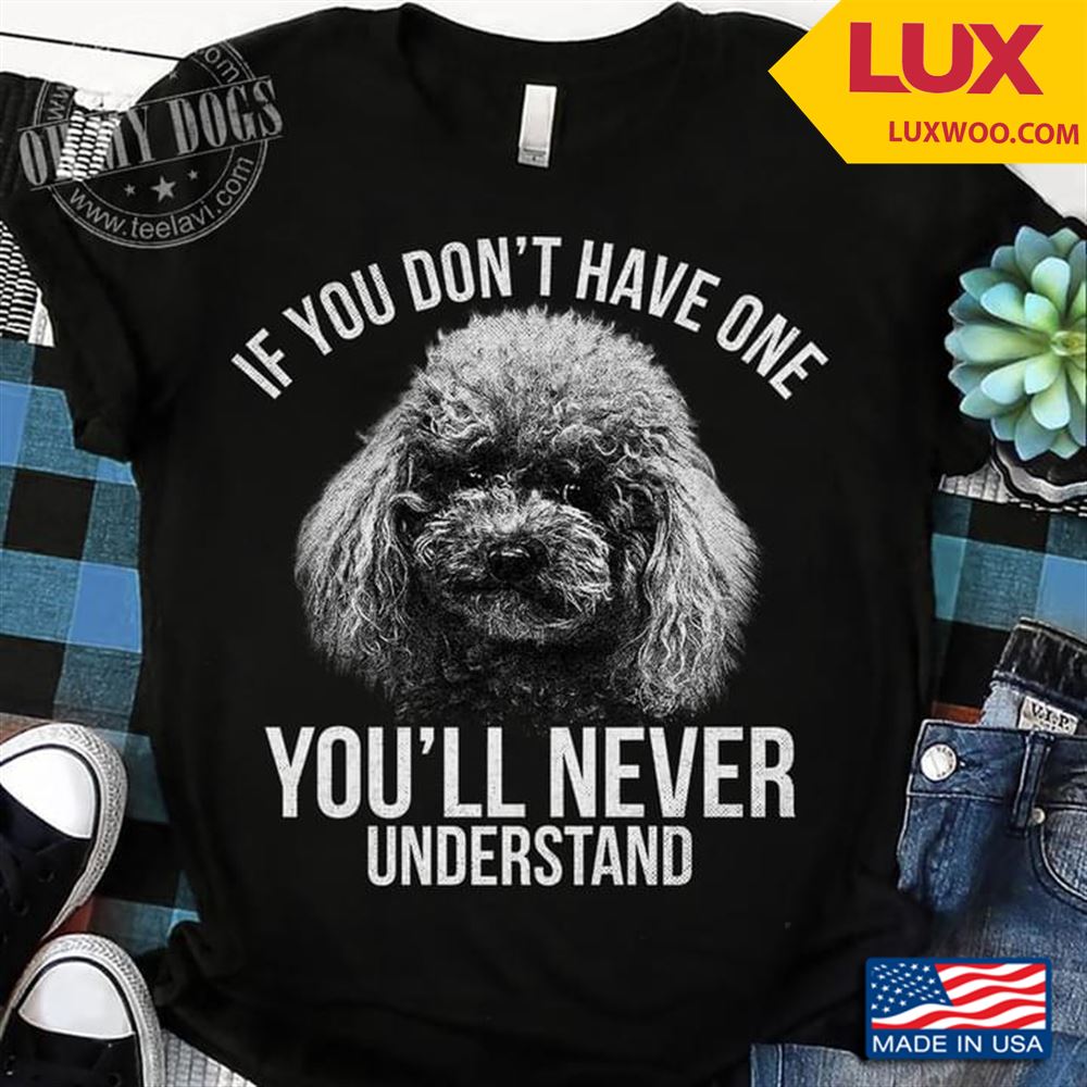 Poodle If You Dont Have One Youll Never Understand Shirt Size Up To 5xl
