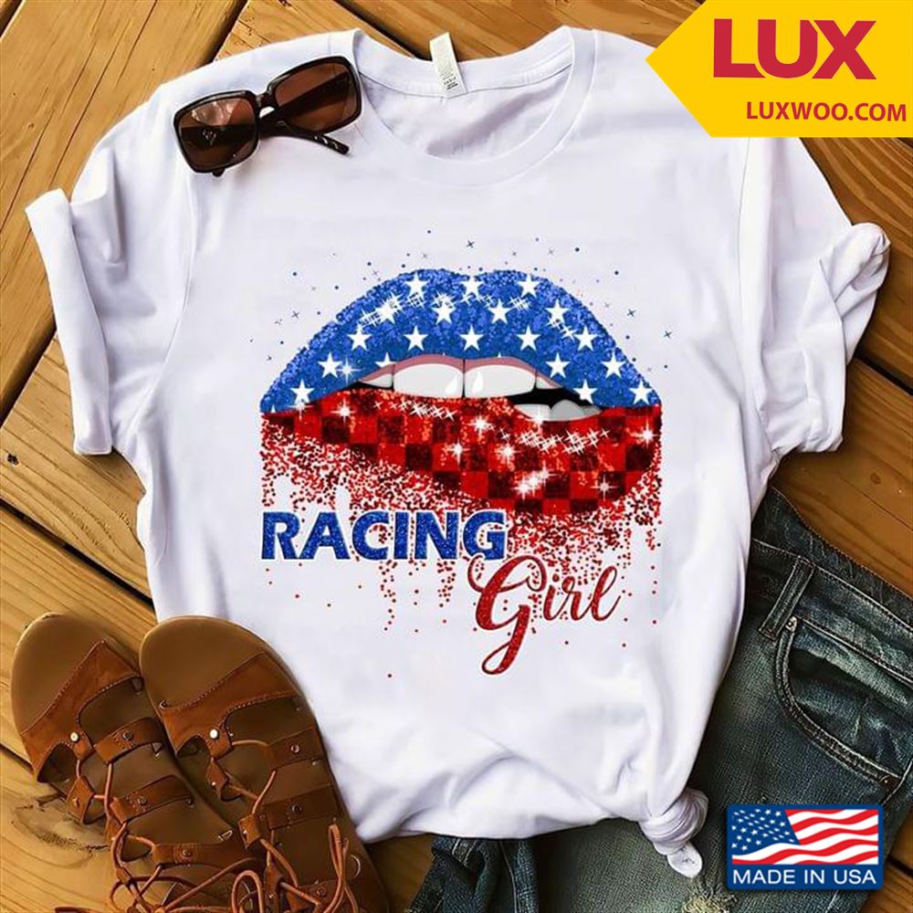 Racing Girl Shirt Size Up To 5xl