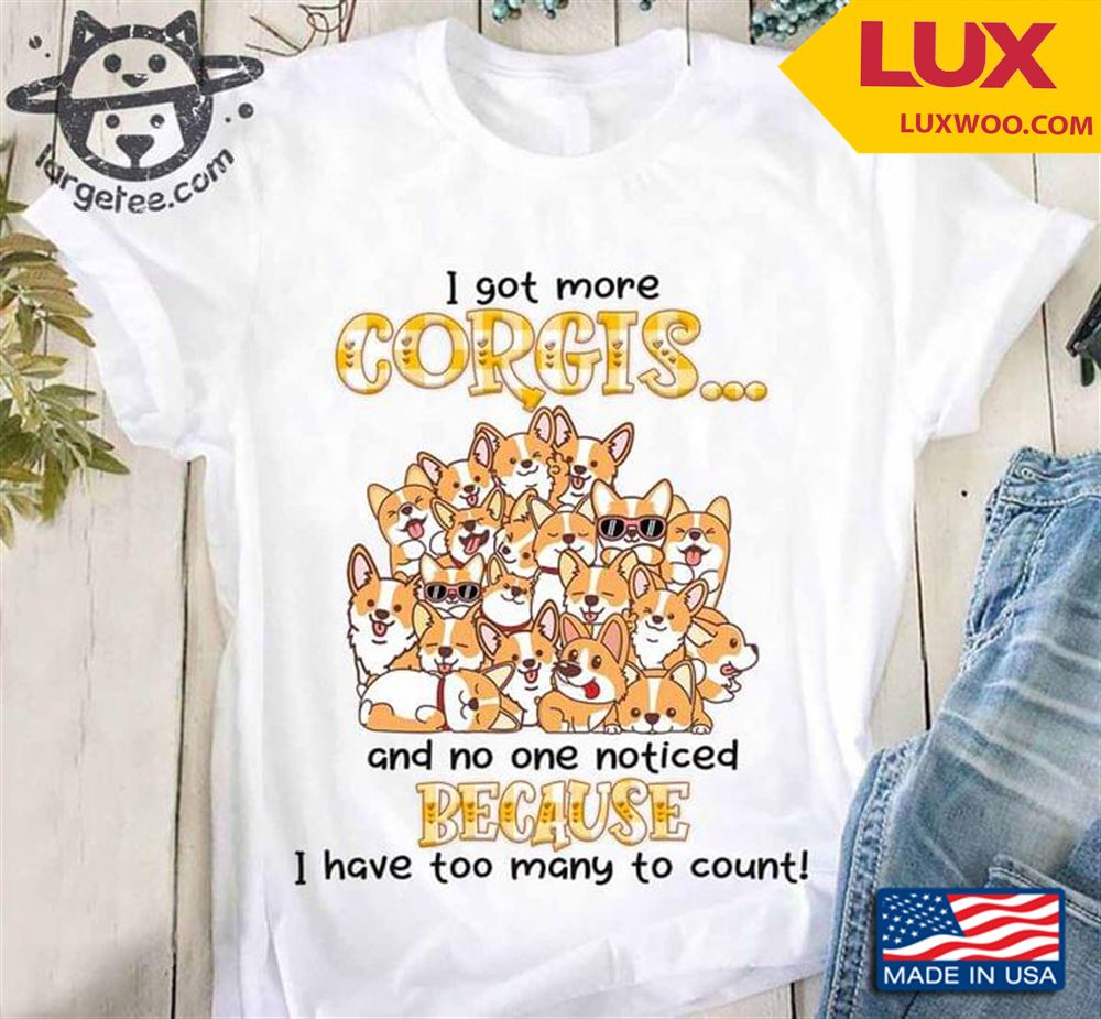 I Got More Corgis And No One Noticed Because I Have Too Many To Count Tshirt Size Up To 5xl
