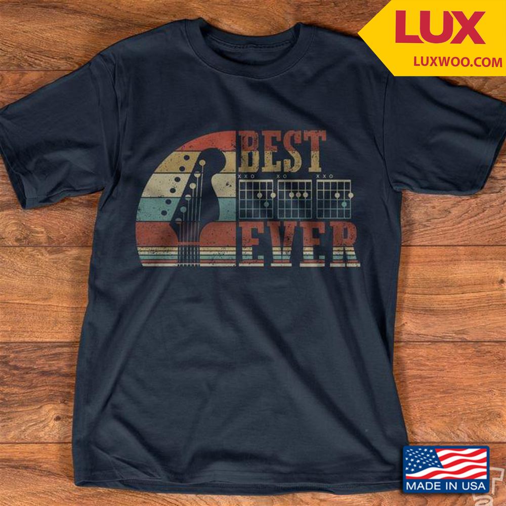 Best Ever Guitar Lover Vintage Tshirt Size Up To 5xl