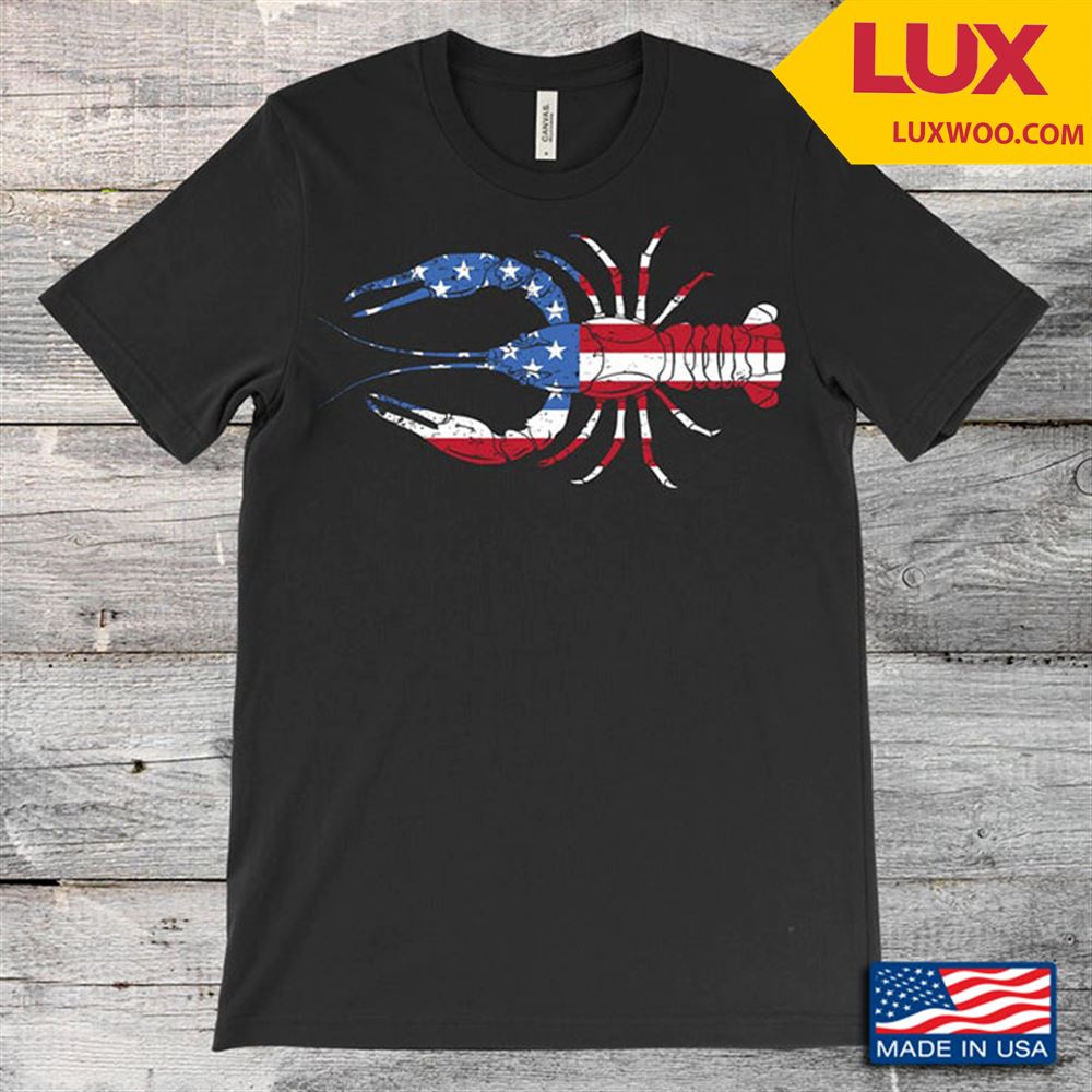 American Flag Lobster Sea Animals Lover Shirt Size Up To 5xl