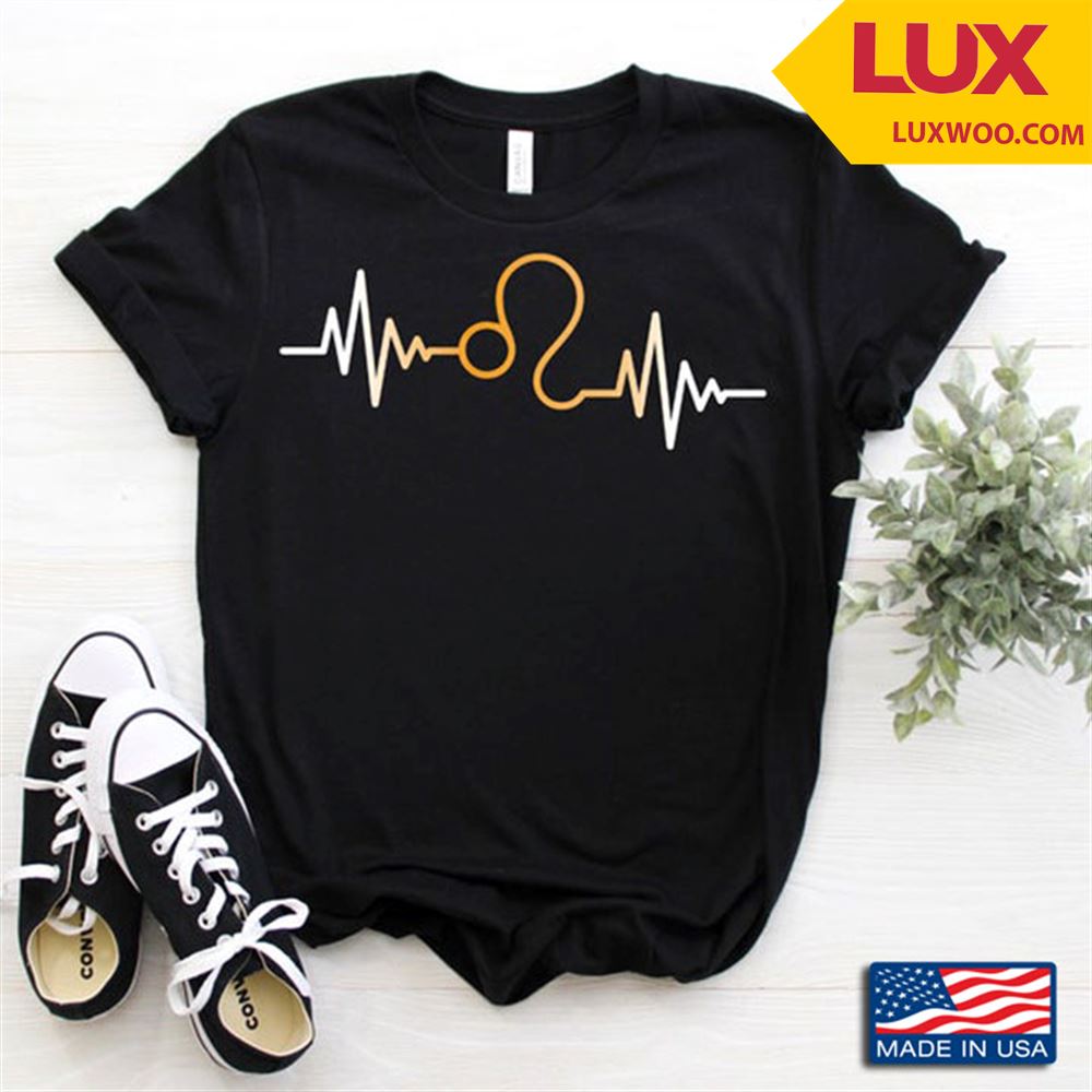 Heartbeat Leo Zodiac For People From July 22 To August 22 Tshirt Size Up To 5xl