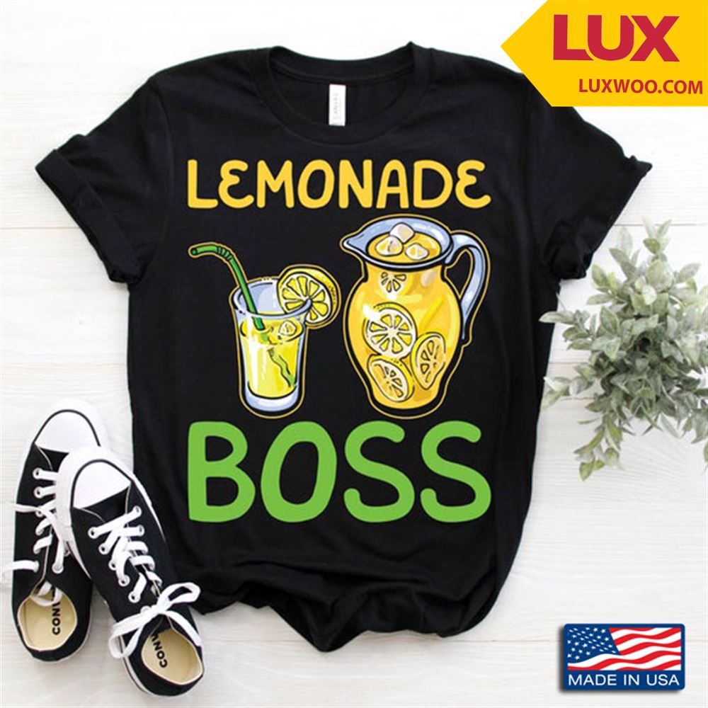 Lemonade Boss Yellow And Green Design For Lemonade Lovers Shirt Size Up To 5xl