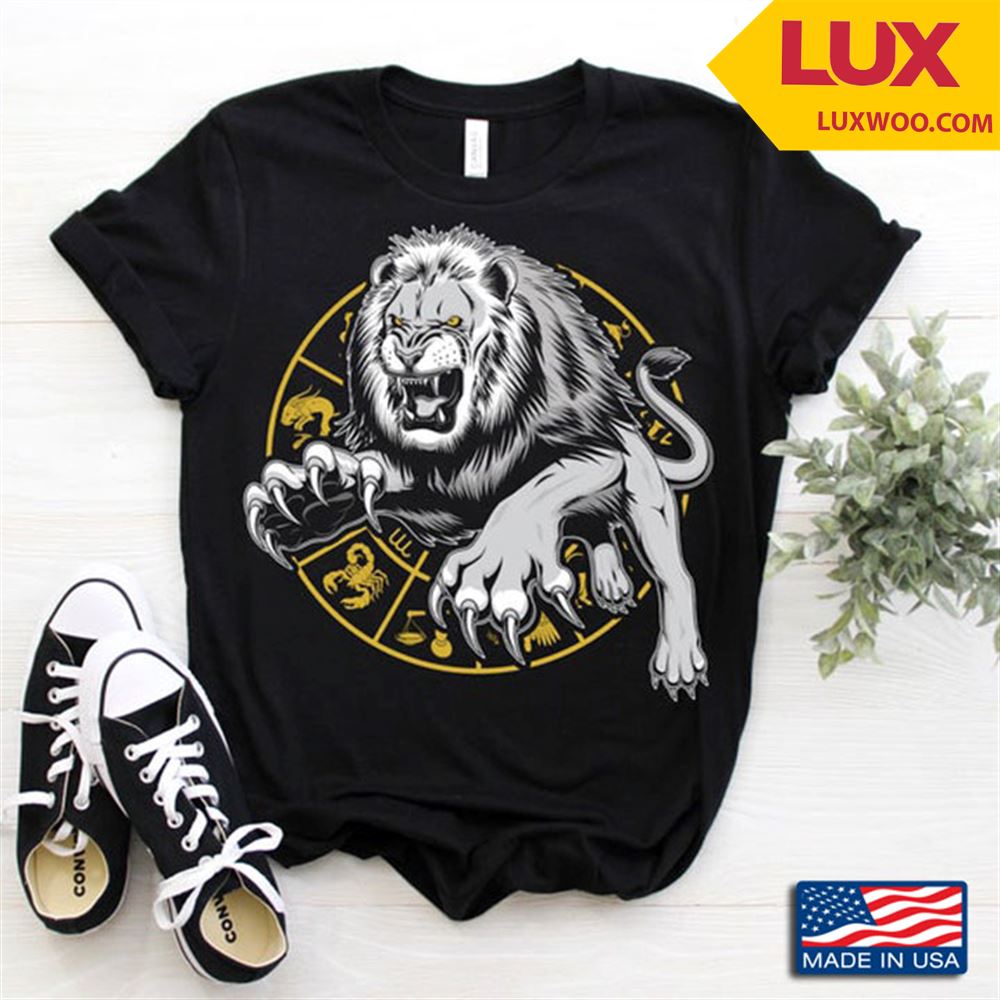 Lion Leo Zodiac For People From July 22 To August 22 Tshirt Size Up To 5xl