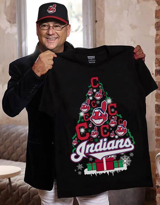 Mlb Cleveland Indians Christmas Tree Fan T Shirt Hoodie