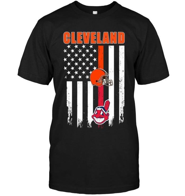 Mlb Cleveland Indians Cleveland Cleveland Browns Cleveland Indians American Flag Shirt