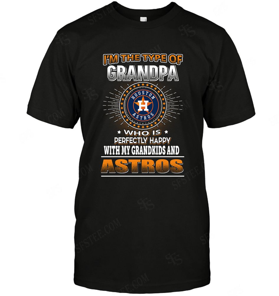 Mlb Houston Astros Grandpa Loves Grandkids Long Sleeve