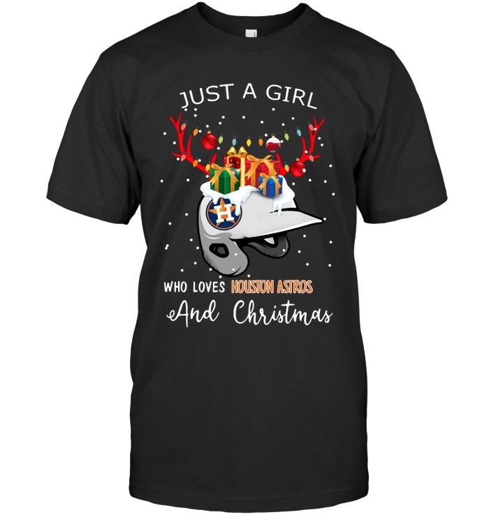Mlb Houston Astros Just A Girl Who Love Houston Astros And Christmas Fan Shirt Sweater