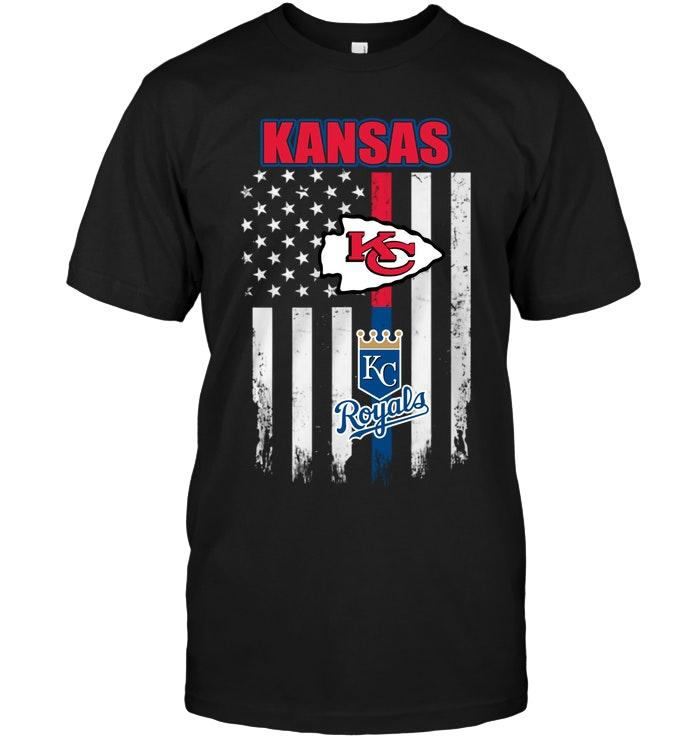 Mlb Kansas City Royals Kansas Kansas City Chiefs Kansas City Royals American Flag Shirt