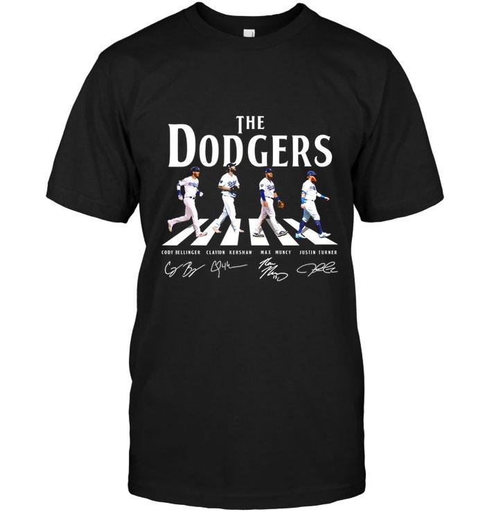 Mlb Los Angeles Dodgers The Los Angeles Dodgers Obbey Road Signed Shirt White Shirt