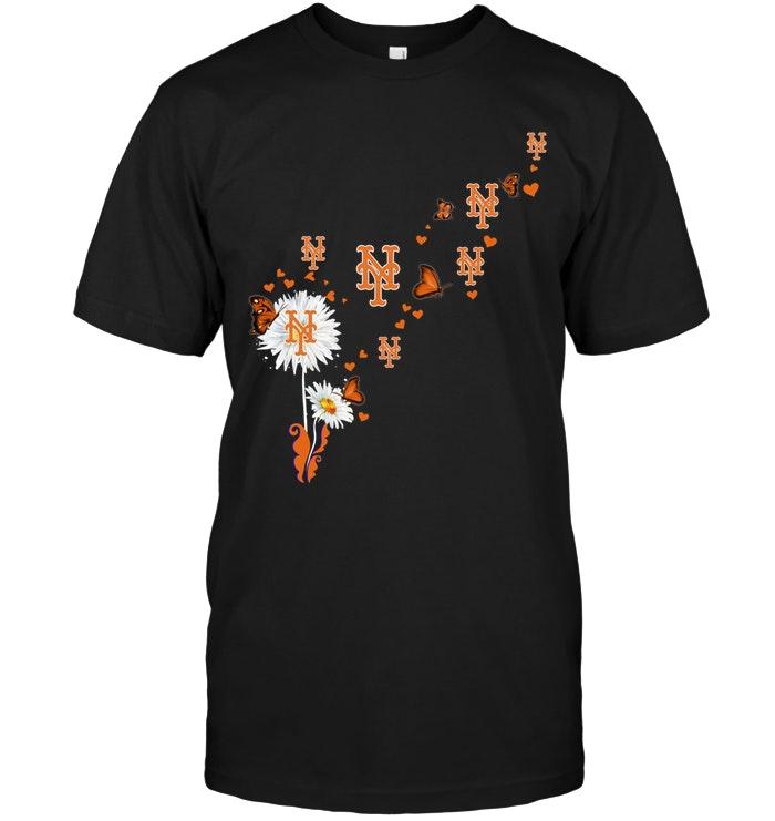 Mlb New York Mets Daisy Butterfly Fan Shirt Size Up To 5xl