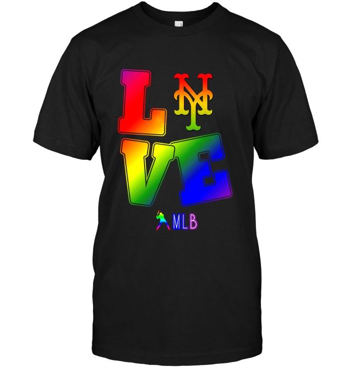 Mlb New York Mets Love New York Mets Lgbt Shirt Hoodie Full Size Up To 5xl