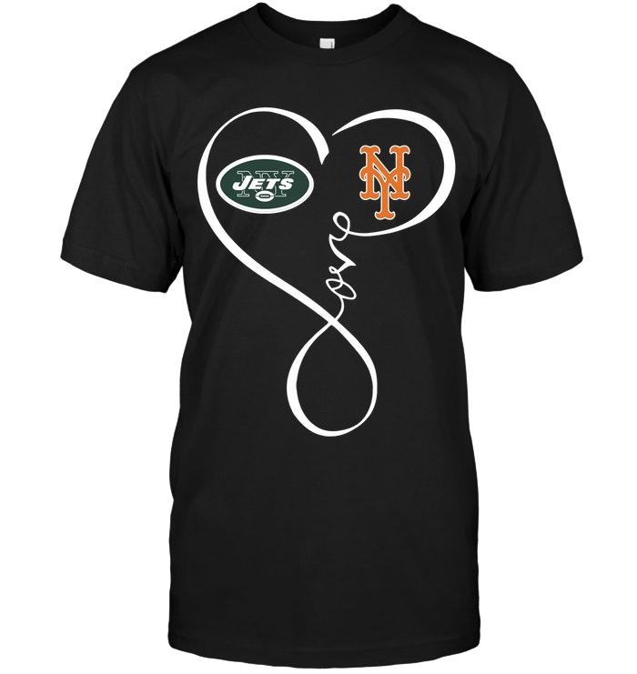 Mlb New York Mets New York Jets New York Mets Love Heart Shirt Size Up To 5xl