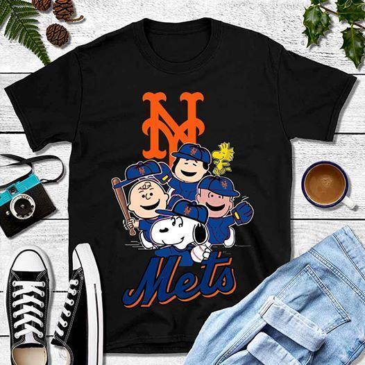 Mlb New York Mets Snoopy The Peanuts T Shirt Size Up To 5xl