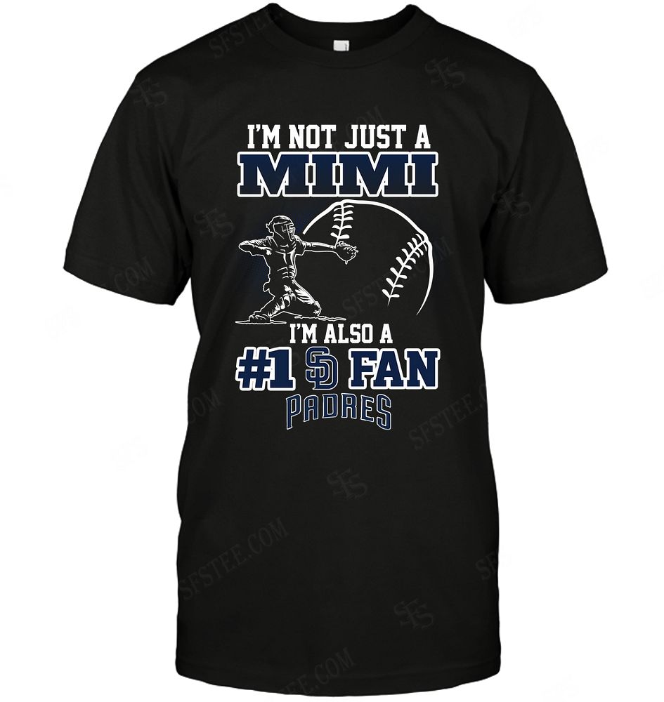 Mlb San Diego Padres Not Just Mimi Also A Fan Tshirt Plus Size Up To 5xl