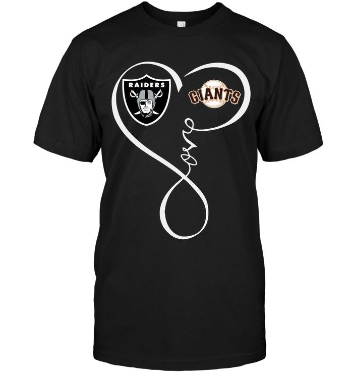 MLB San Diego Padres Oakland Las Vergas Raiders San Francisco Giants Love Heart Shirt Black Sweater Size Up To 5xl