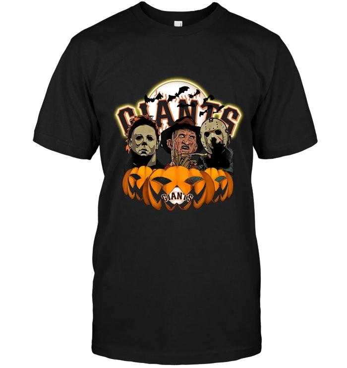 Mlb San Diego Padres San Francisco Giants Halloween Michael Myers Freddy Krueger Jason Pumpkin Shirt