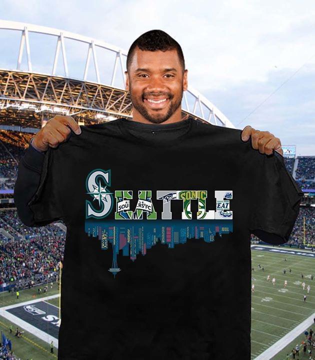 MLB Seattle Mariners Seattle Sport Teams Seatle Seahawks Seattle Sonics Seattle Mariners T Shirt Hoodie Size S-5xl