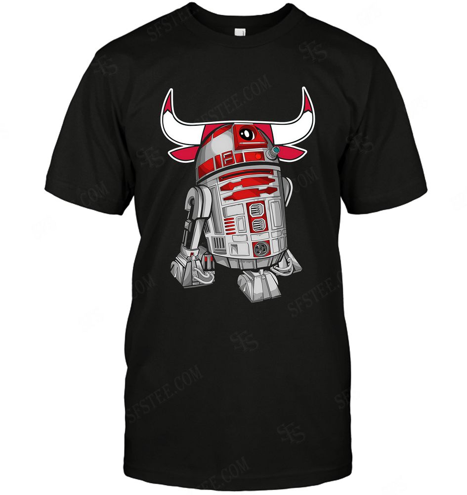 Nba Chicago Bulls R2d2 Star Wars Long Sleeve Size Up To 5xl