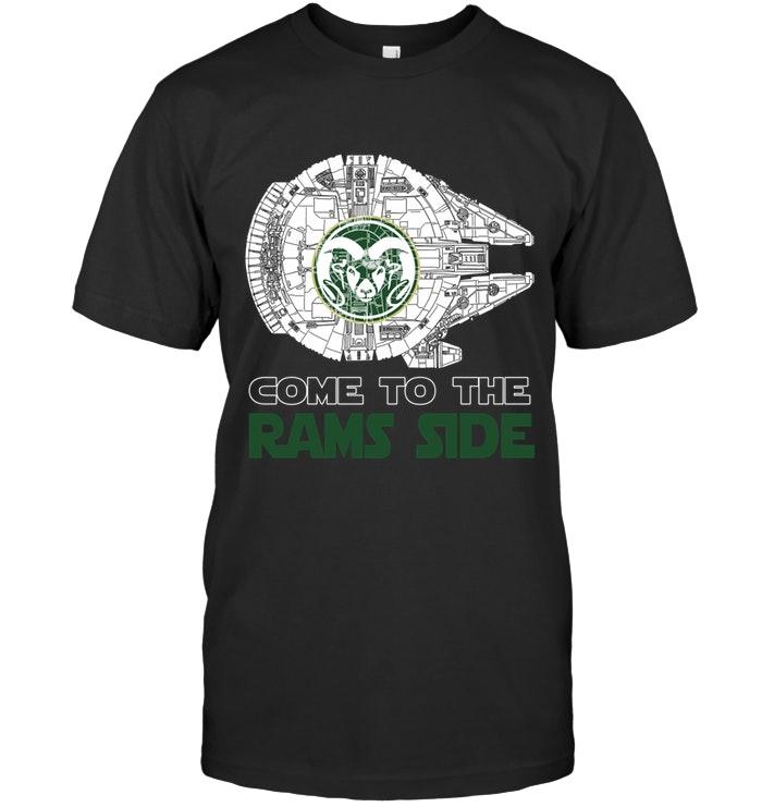 NCAA Colorado State Rams Come To Colorado State Rams Side Star Wars Millennium Falcon Fan T Shirt Size S-5xl