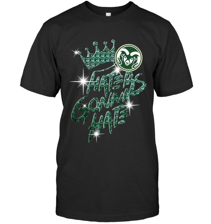 Ncaa Colorado State Rams Crown Haters Gonna Hate Glitter Pattern T Shirt