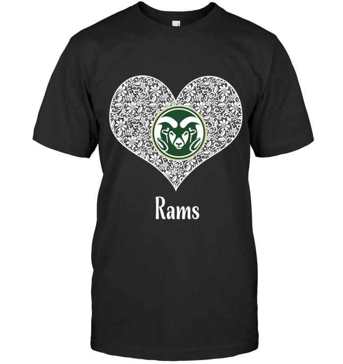 NCAA Colorado State Rams Heart Floral Pattern Shirt Tshirt For Fan