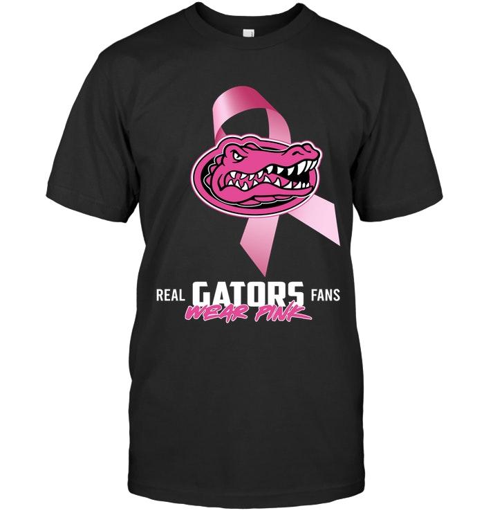 Ncaa Florida Gators Real Fans Wear Pink Br East Cancer Support Shirt