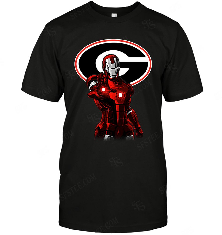 Ncaa Georgia Bulldogs Ironman Dc Marvel Jersey Superhero Avenger Shirt