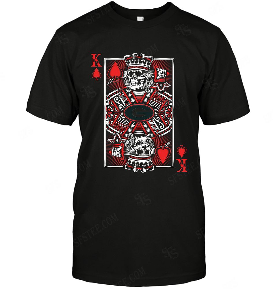 Ncaa Georgia Bulldogs King Card Poker Shirt