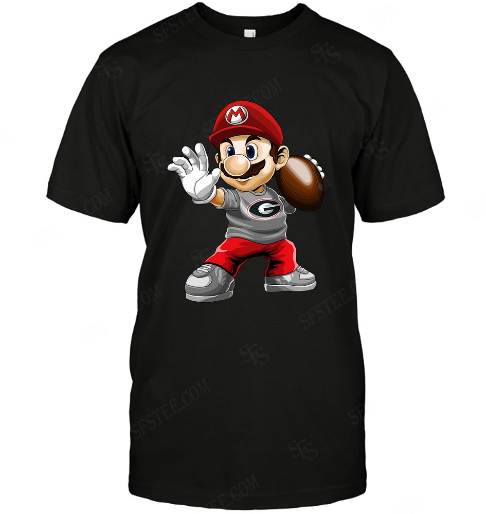 Ncaa Georgia Bulldogs Mario Nintendo Shirt