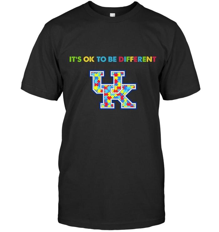 Ncaa Kentucky Wildcats Autism Its Okie To Be Different T Shirt