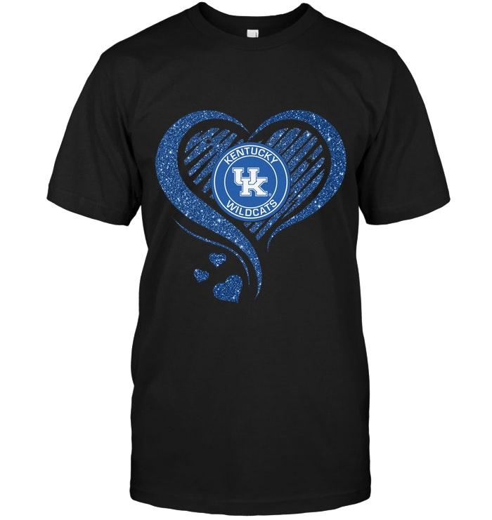 Ncaa Kentucky Wildcats Heart Glittering Shirt