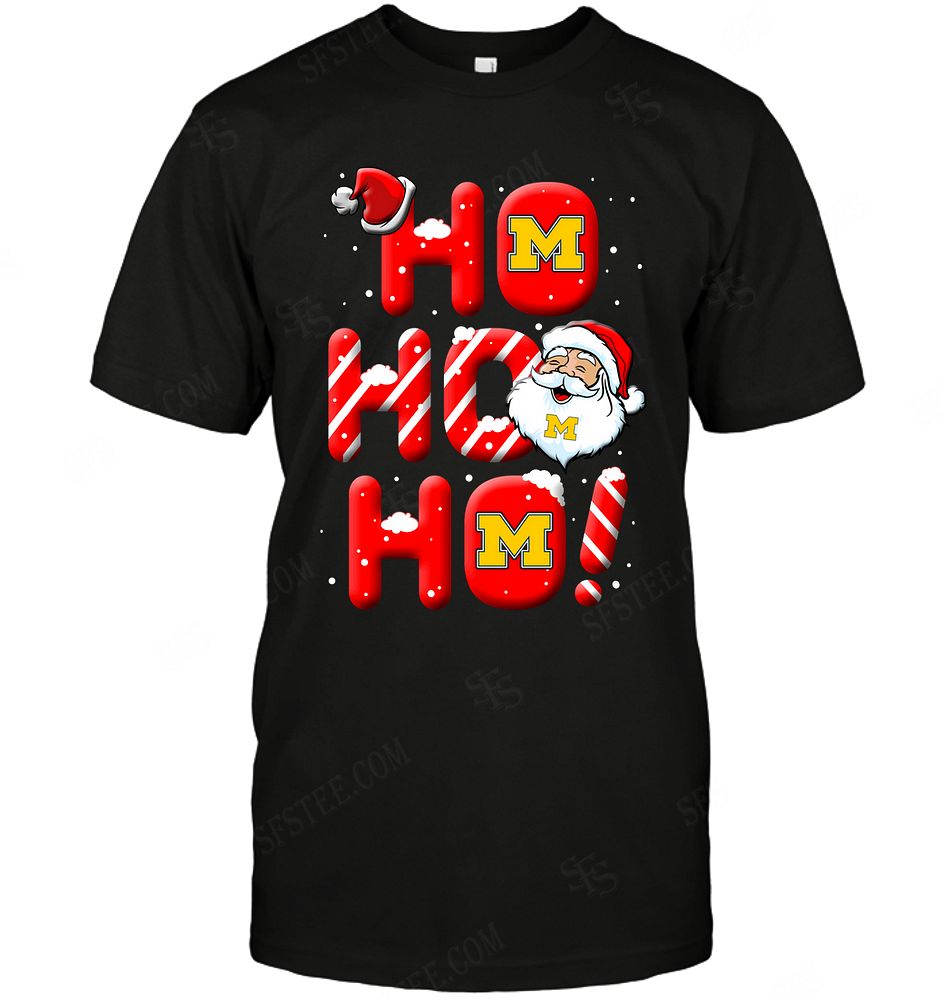 Ncaa Michigan Wolverines Noel Christmas Ho Ho Ho Shirt