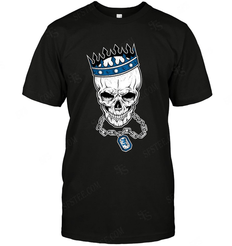 NCAA Middle Tennessee Blue Raiders Skull Rock With Crown Shirt Gift For Fan