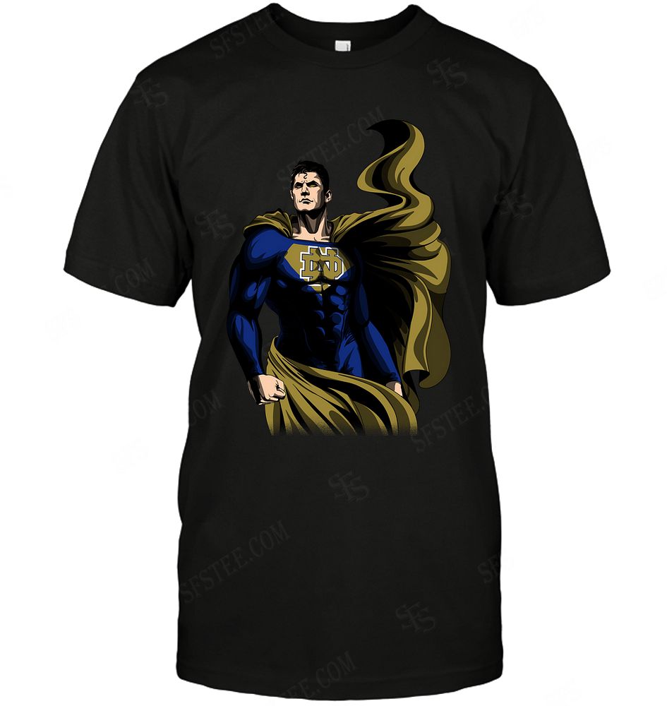 Ncaa Notre Dame Fighting Irish Superman Dc Marvel Jersey Superhero Avenger Shirt Size Up To 5xl