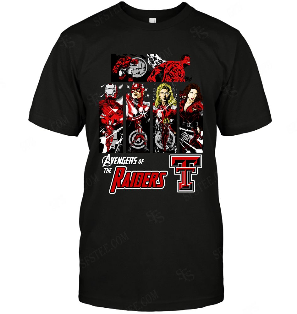 NCAA Texas Tech Red Raiders Avengers Dc Marvel Jersey Superhero Avenger Shirt Gift For Fan