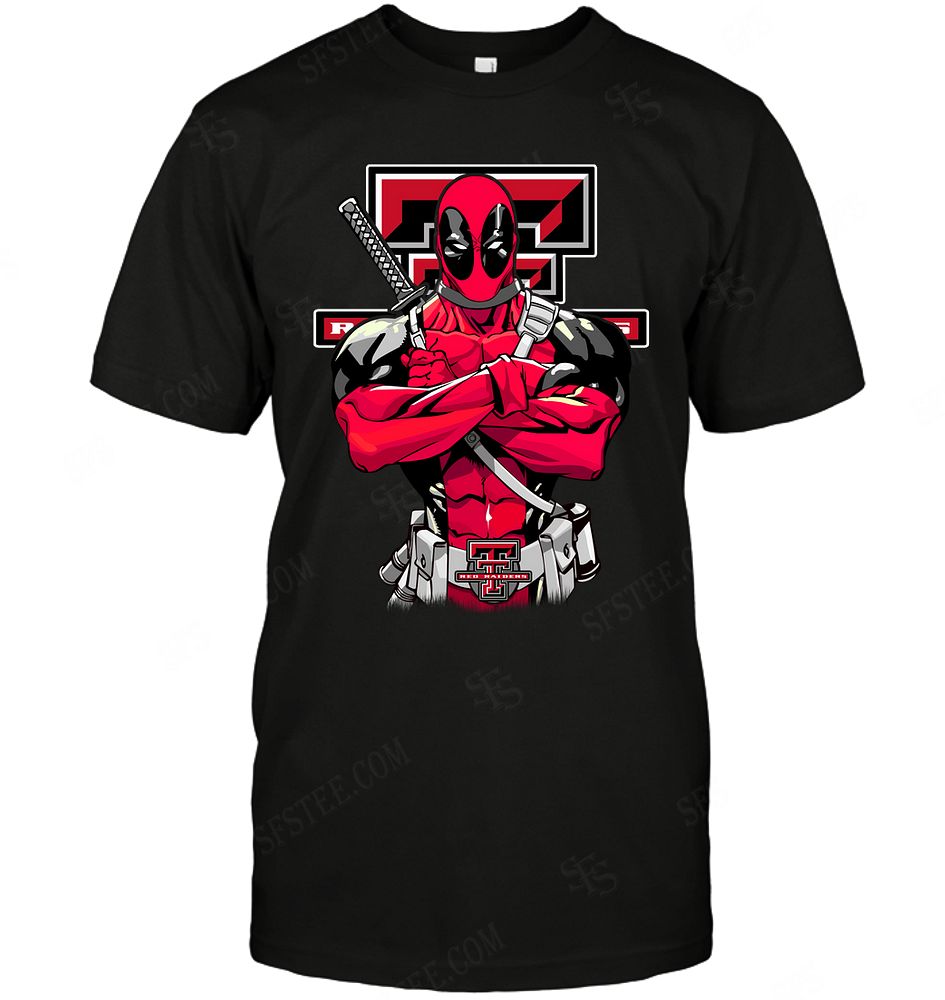 NCAA Texas Tech Red Raiders Deadpool Dc Marvel Jersey Superhero Avenger Shirt Tshirt For Fan