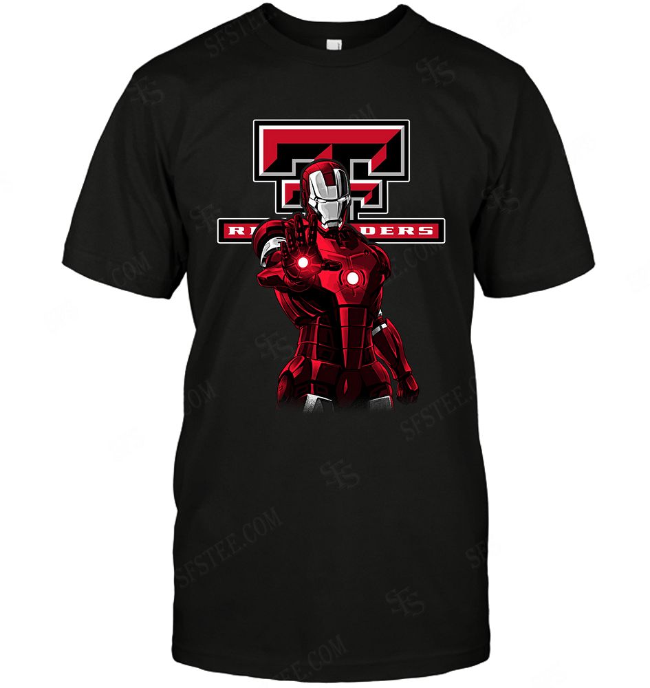 NCAA Texas Tech Red Raiders Ironman Dc Marvel Jersey Superhero Avenger Shirt Gift For Fan