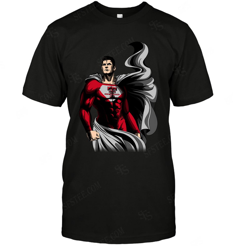 NCAA Texas Tech Red Raiders Superman Dc Marvel Jersey Superhero Avenger Shirt Size Up To 5xl